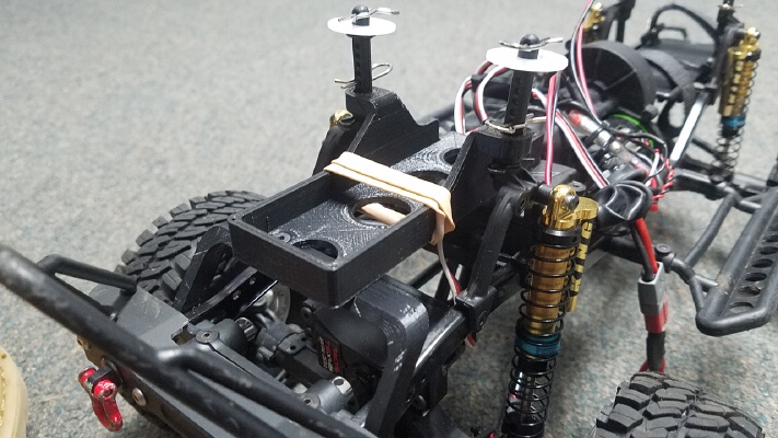 SCX10 - Front Battery Mount - 2200mah batteries | 3d print model