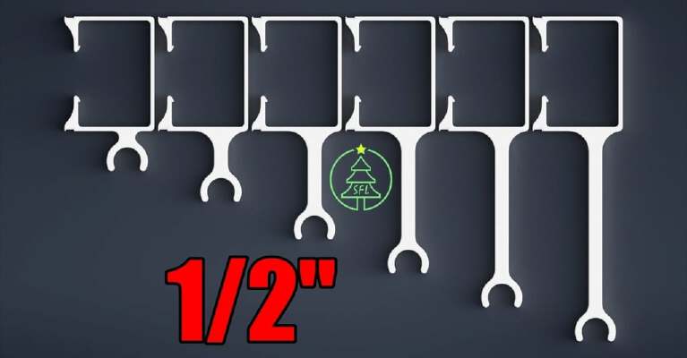 1_2" Side PVC Pipe 3"x2" Downspout Mount Front Zip Tie | 3d print model