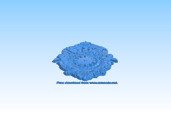 Angels wall clock | 3d print model