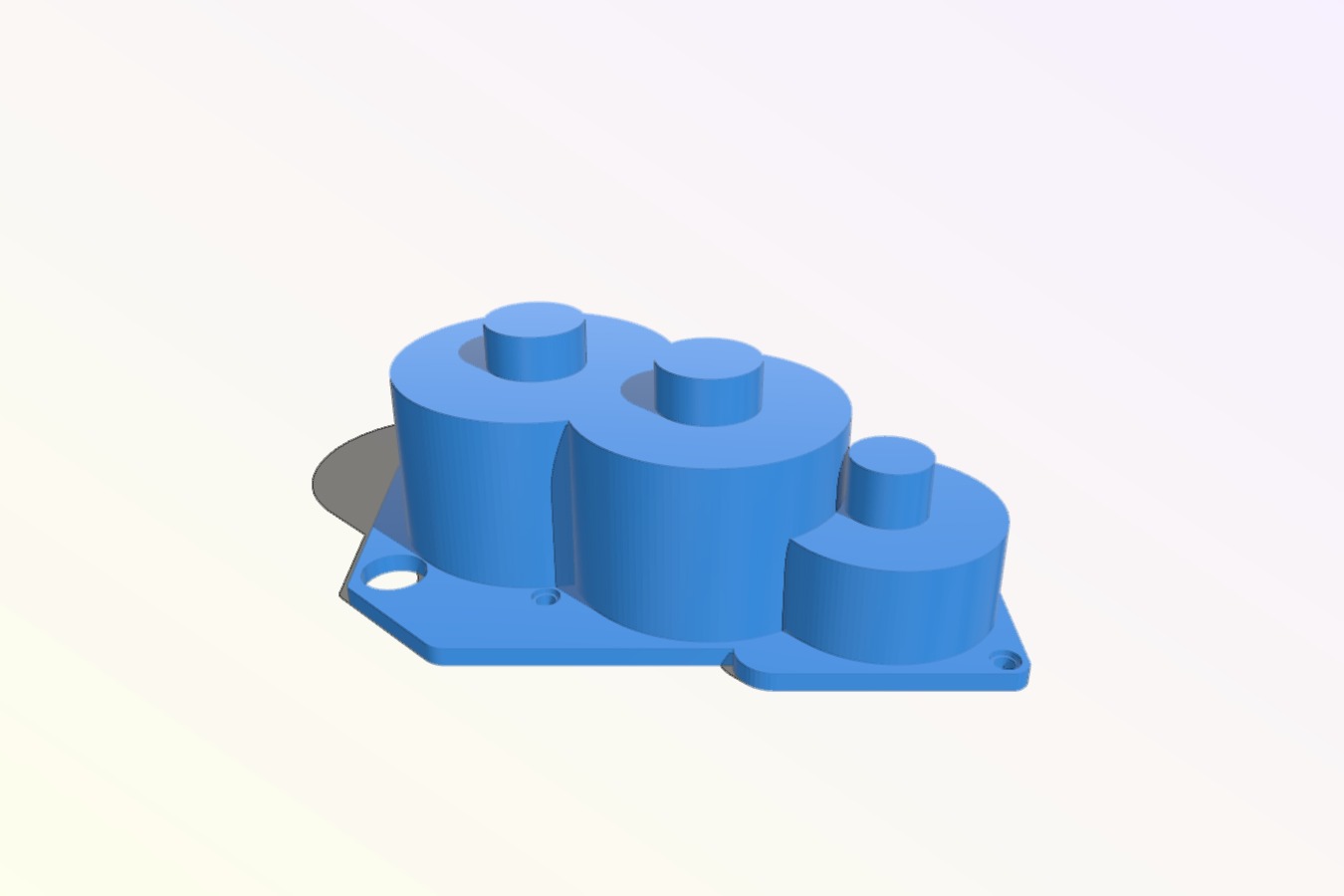 Gearbox Cover for an HSP Bayer RC Car.