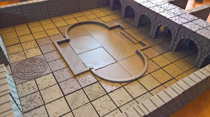 OpenForge Cut Stone and Concrete Pool | 3d print model