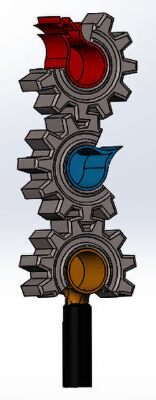 PIE Kerstboompiek verticaal | 3d print model