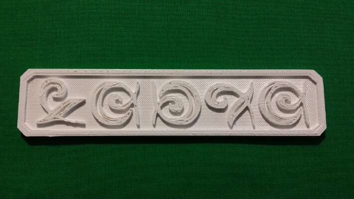 Unfound Door Plate - Dark Tower | 3d print model