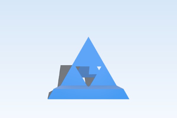 Triforce Phone Stand | 3d print model