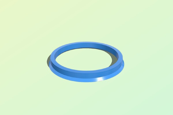 64.9 - 57.2 v 6.5 Wheel Rim Mount Center Ring | 3d print model