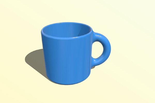 Plastic Espresso Mug | 3d print model