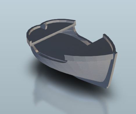 Procedural Ship - All Random - All OPENSCAD | 3d print model