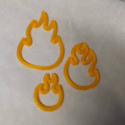 Flame Cookie Cutters | 3d print model