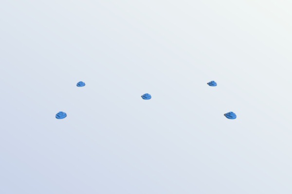Mini Calibration pieces! For checking how level your build plate is | 3d print model