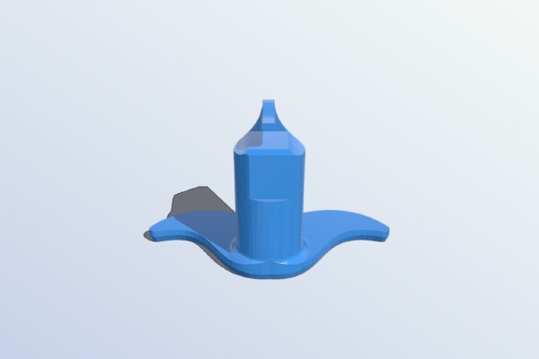 Glasses and Cleaning Cloth Moustache Stand | 3d print model
