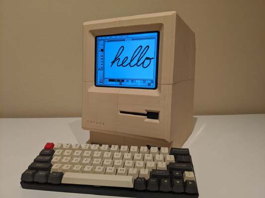 Full-Sized Macintosh Style Retro Computer (Europa) | 3d print model