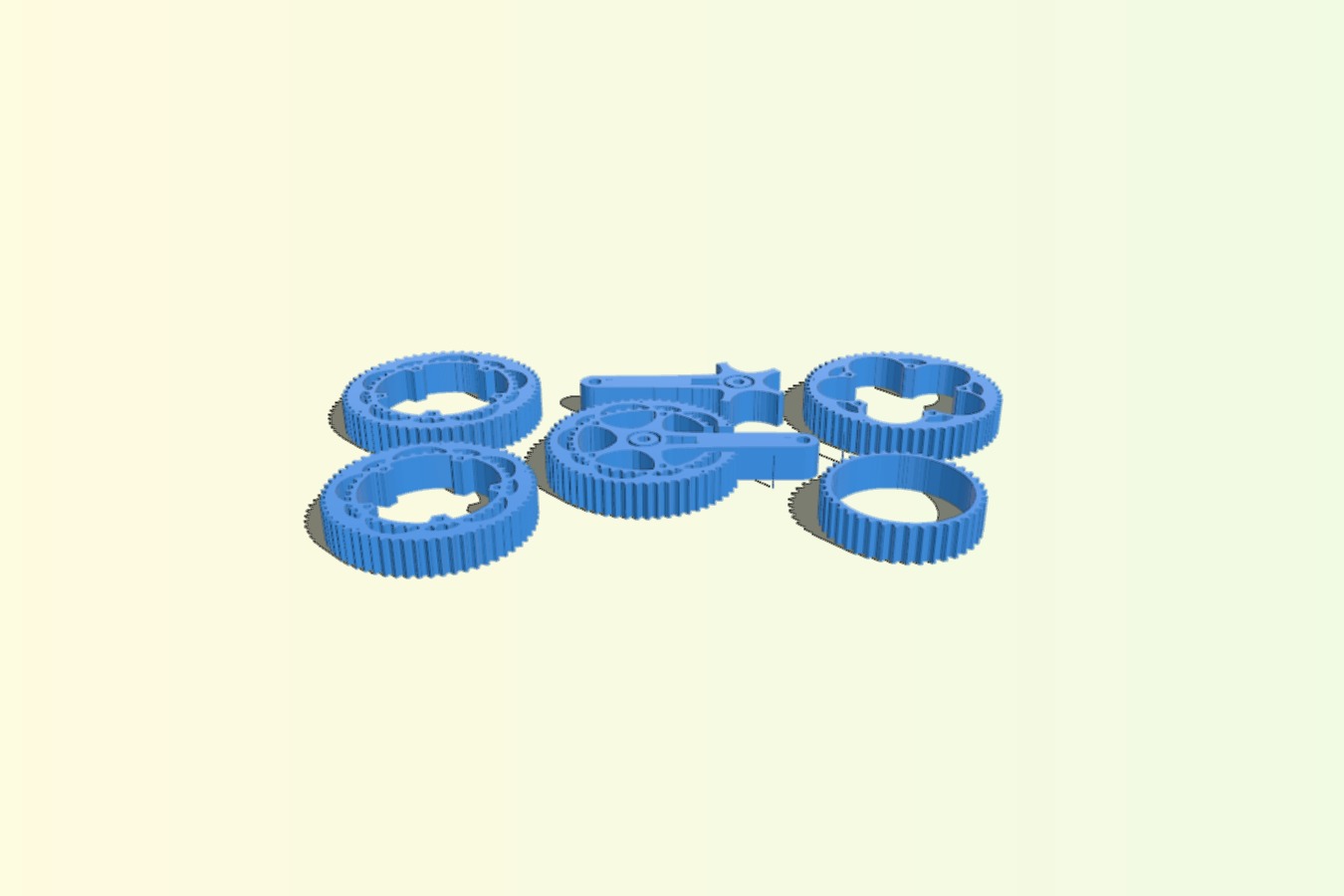 Filament Winder Handle, Crank and gear assembly