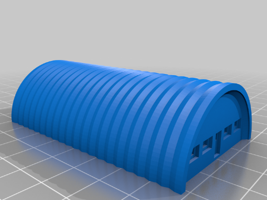 6mm Quonset Hut 2A & 2B - Hexed and Hexless | 3d print model