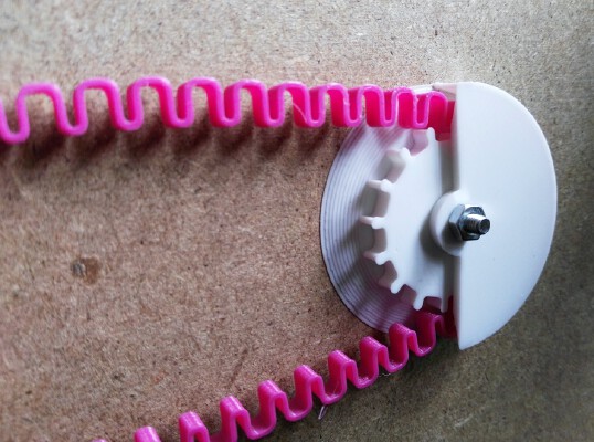 Customizable PLA_ABS flexible timing belt tool | 3d print model