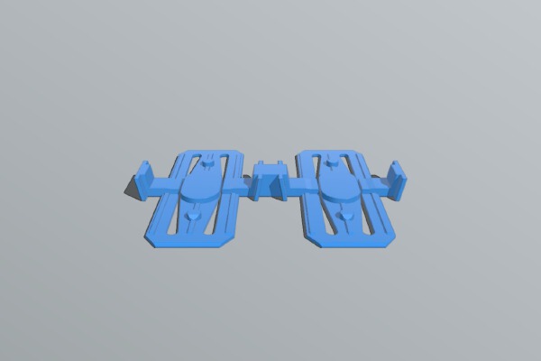 Hot Wheels Dual Connector with latch | 3d print model