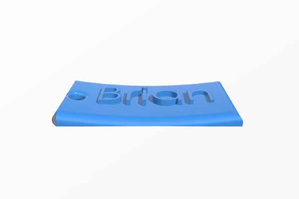Key Ring Name Tag- Brian | 3d print model
