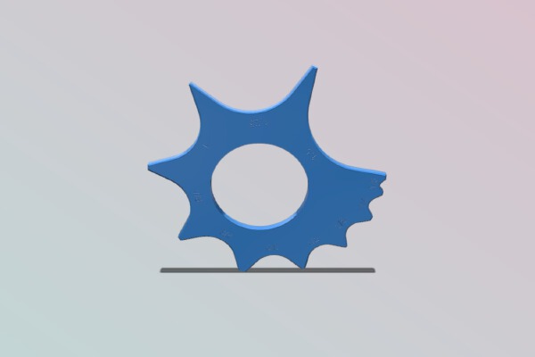 Standard Radius Gauge | 3d print model