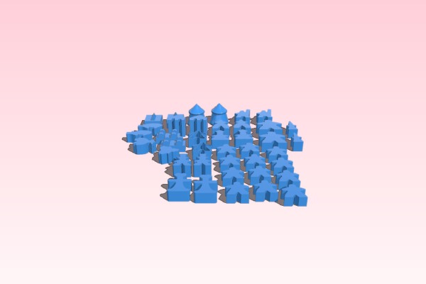 RifRaf 3D Carcassonne Full Meeple Set -Reduced size | 3d print model