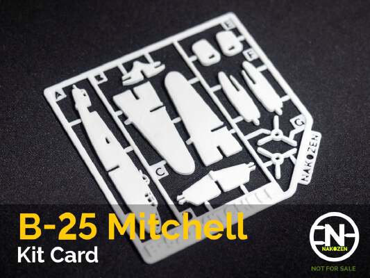 B-25J Mitchell Kit Card | 3d print model