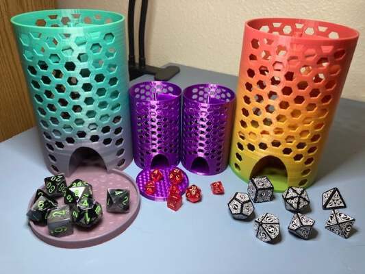 The Hive - Supportless Dice Tower | 3d print model