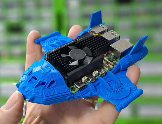 Raspberry Pi 5 Spaceship case | 3d print model