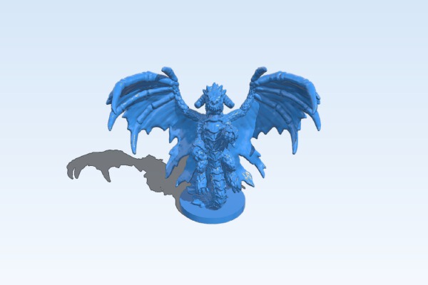 Black Dragon Wyrmling | 3d print model