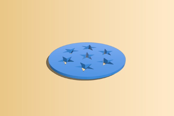 Ikea KVARNÃ… table lamp stars cover | 3d print model