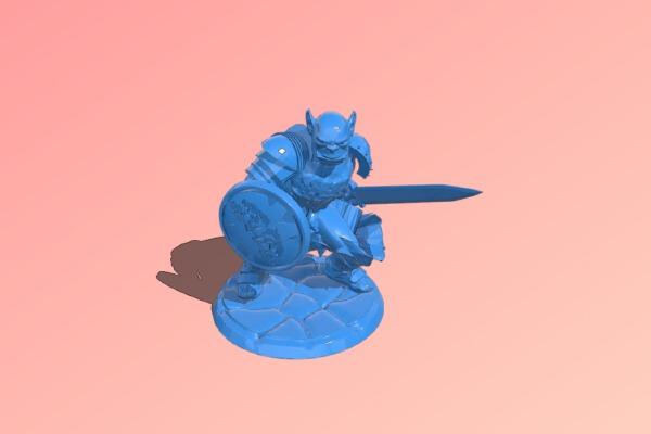 Orc fighter man | 3d print model
