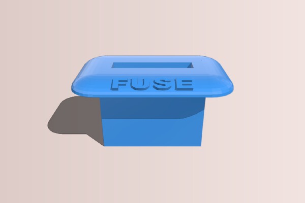 Panel mount car fuse folder | 3d print model
