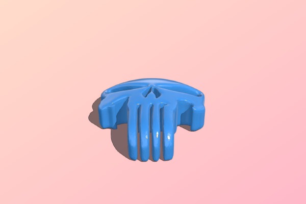 Punisher Zipper Pull | 3d print model