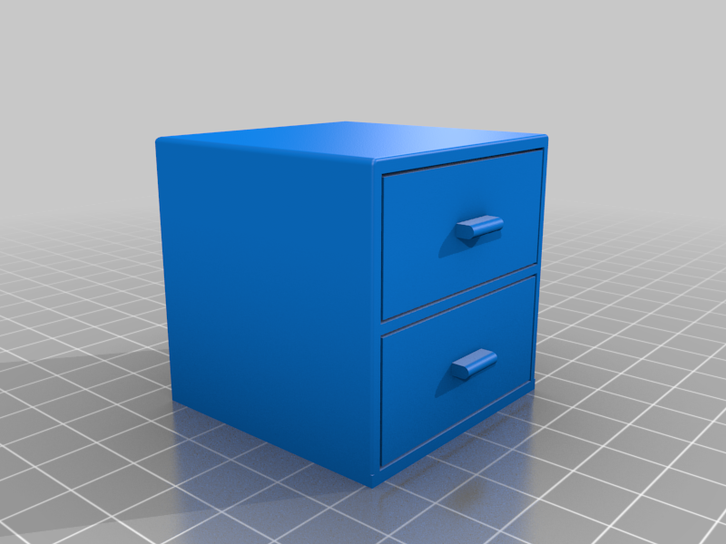Drawer storage for doll house