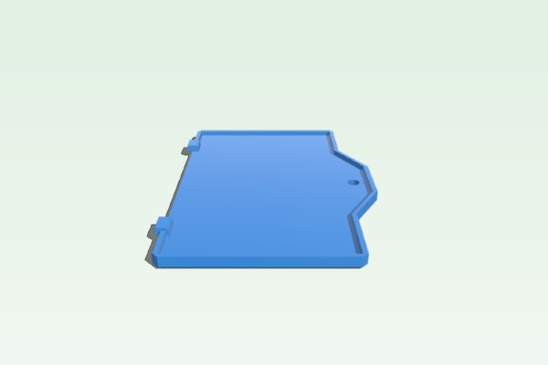 Gameboy Advance-SP Battery Cover | 3d print model