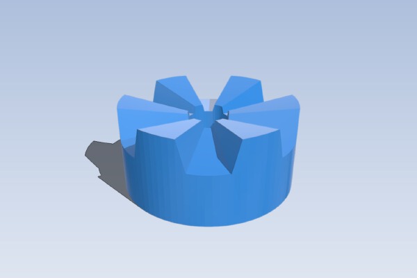 Customizable Hirth Joint (vertex version) (library) | 3d print model