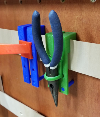 Pegboard to French Cleat Adapter | 3d print model