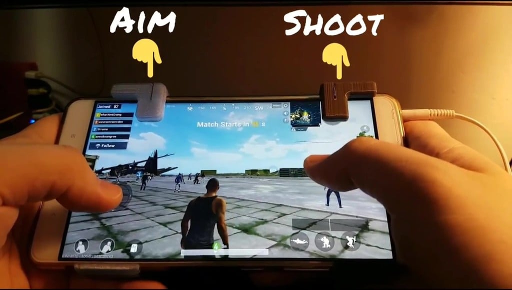 S9 PUBG Mobile Shoulder Trigger