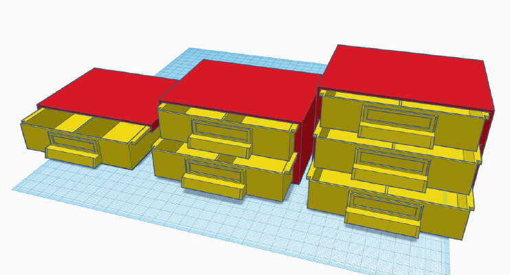 Skadis Sortierboxen mit Halterungen | 3d print model