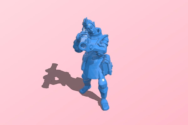 Goblin carries a rocket | 3d print model