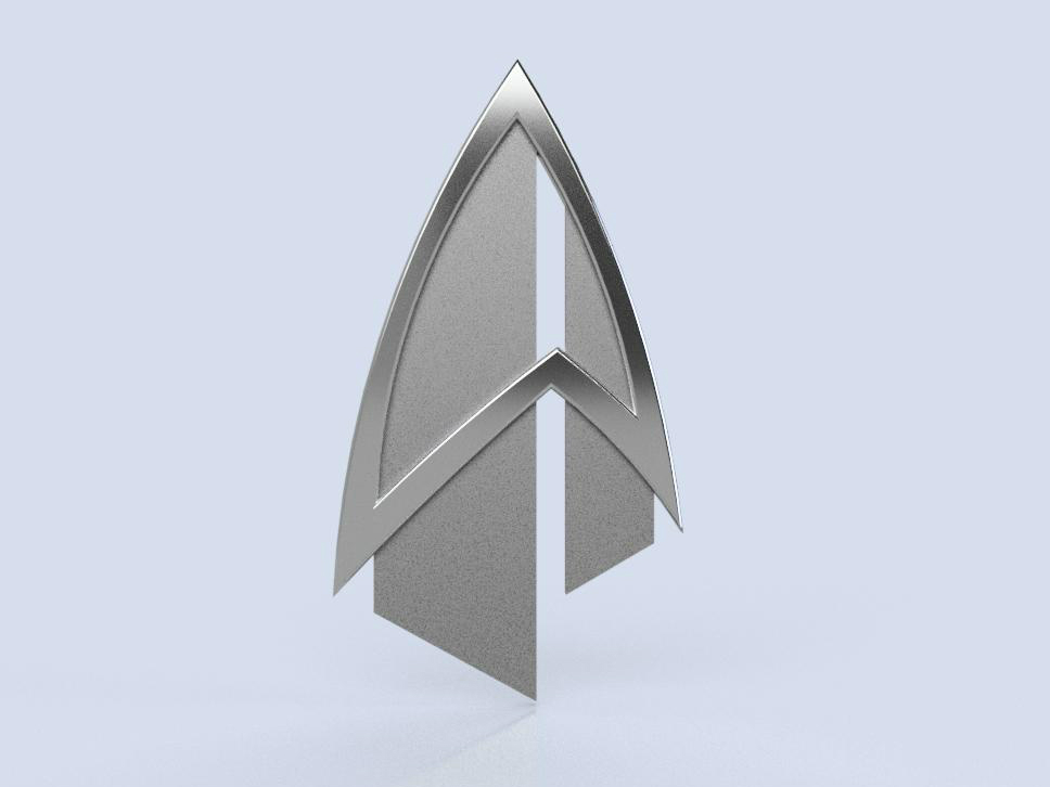 Star Trek: Picard Combadge _ Magnetic Backing