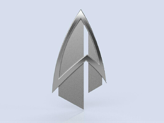 Star Trek: Picard Combadge _ Magnetic Backing | 3d print model