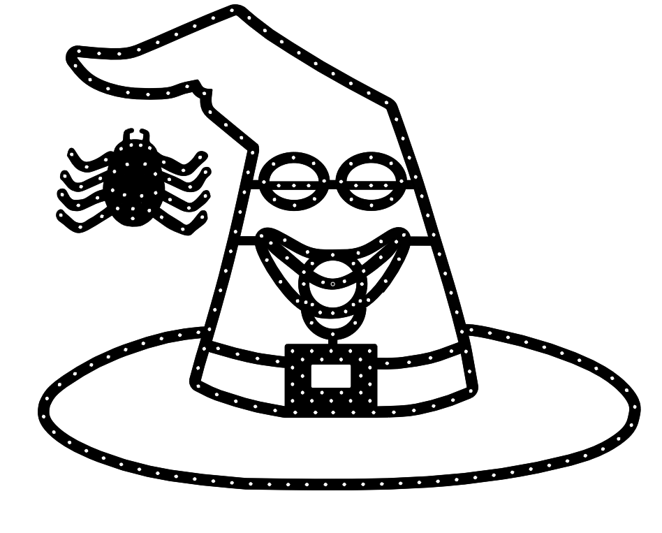 Singing Witch Hat with Spider