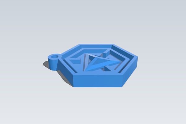Ingress logo keychain | 3d print model