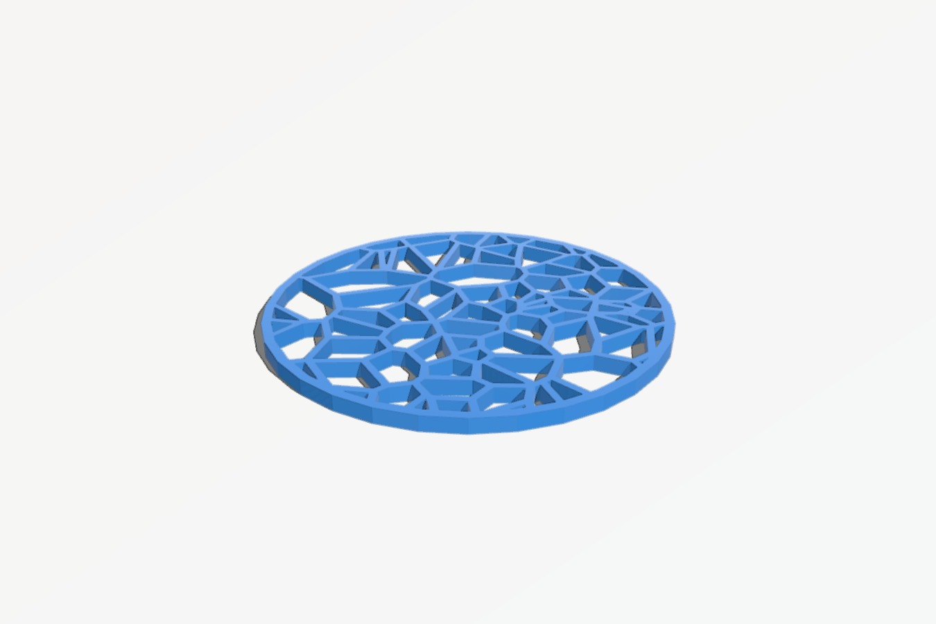 Drinks Coaster - Circular Voronoi
