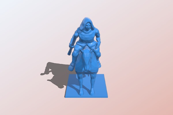 Mounted Witch_Wizard | 3d print model
