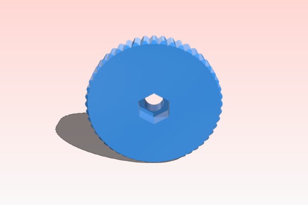 Thumbwheel M3 --- 0,5mm per turn | 3d print model