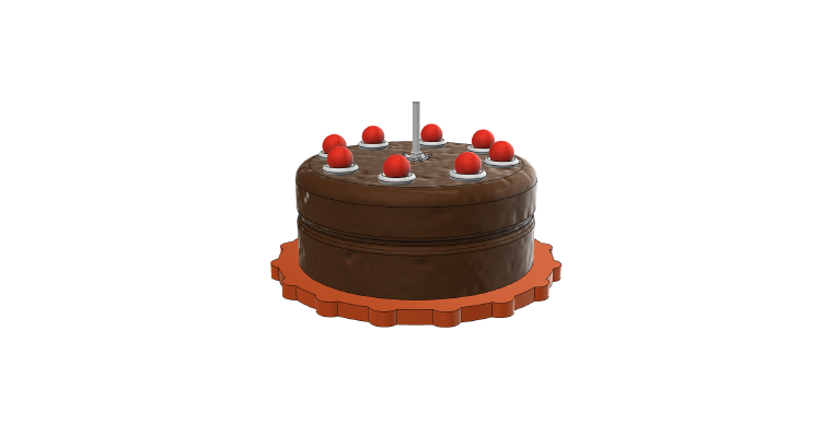 Portal 1 Cake 1_10 Scale | 3d print model