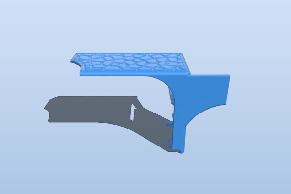 Up Plus 2 Voronoi Extruder Cover | 3d print model