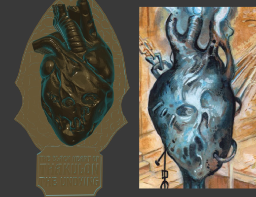DCCRPG - The Black Heart of Thakulon the Undying | 3d print model