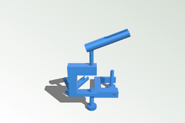 Airbrush holder with table clamp | 3d print model