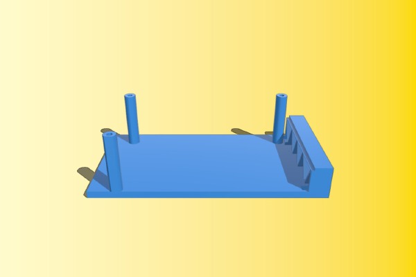 prusa i3 Asus radial fan cooler plate for Ramps 1.4 | 3d print model