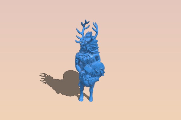 Deer Centaur Warbonnet | 3d print model